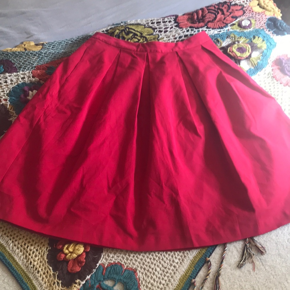 Red skirt